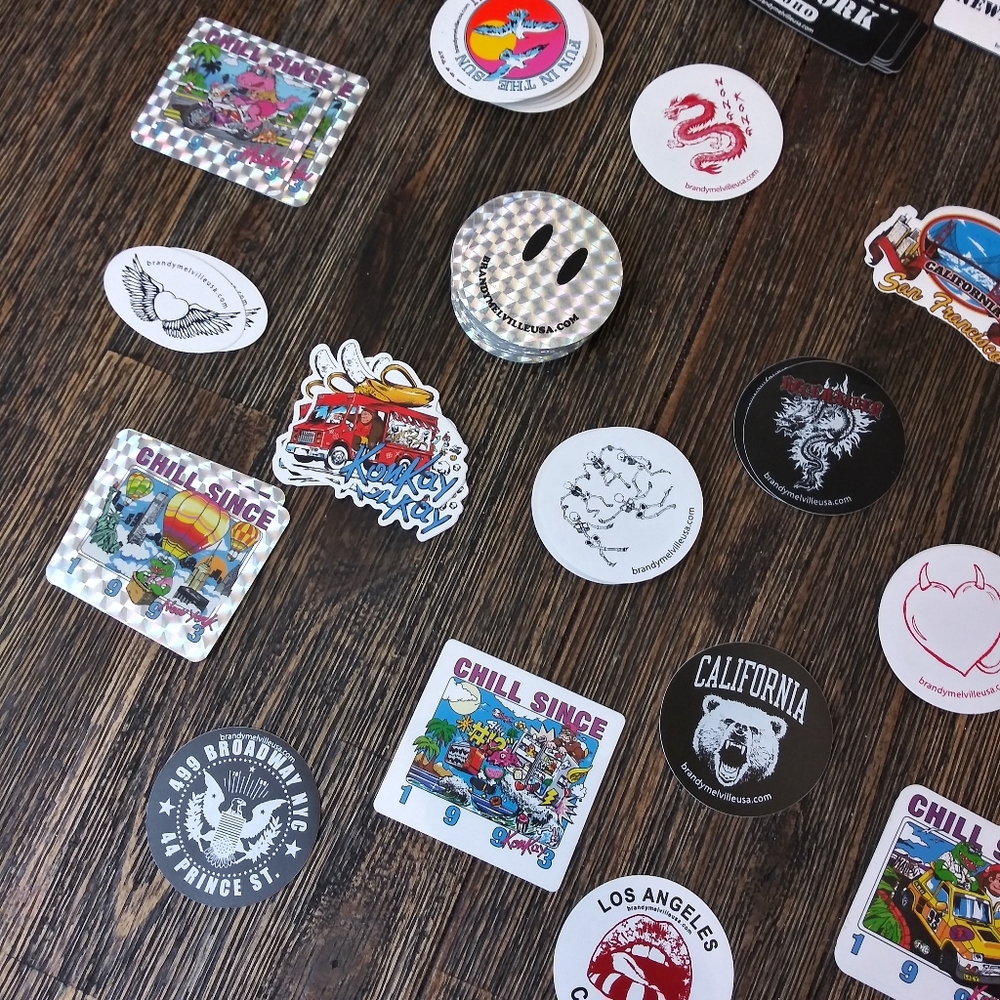 20 pc Random Brandy Melville Stickers Malibu Aspen - Picture 3 of 6